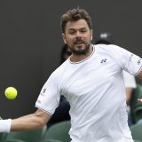 Stan Wawrinka s'est imposé en trois sets lundi à Wimbledon KEYSTONE/ALESSANDRO DELLA VALLE